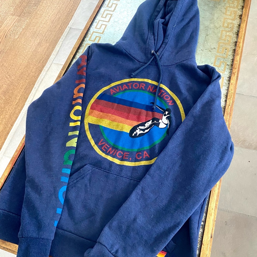 Aviator Nation Venice Relaxed Pullover Hoodie Size Large. Never worn, NWOT.